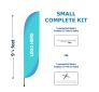 KIT - Small Commercial-Basics Feather II Custom Flag Banner